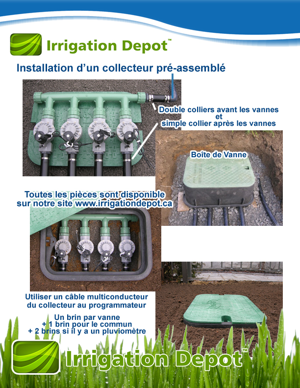 Installation Système Irrigation Collecteur de Vannes