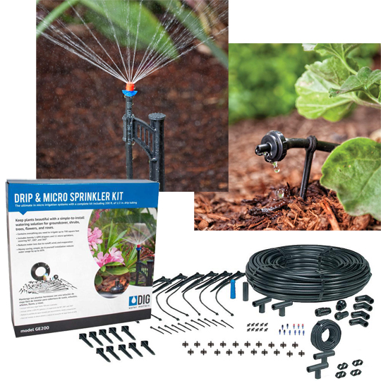 Micro Sprinkler Irrigation Garden Kit DIG Drip Hose Emitter Micro Sprayer 