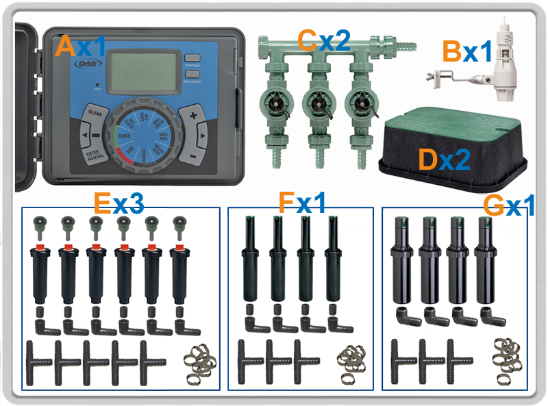 Système d'Irrigation Pro Jusqu'à 6 Zones Irrigation Dépôt