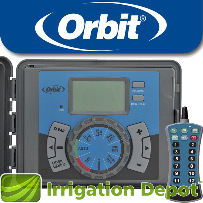 Programmateur d'arrosage électrique hybride Orbit extérieur, 9 zones  d'arrosage