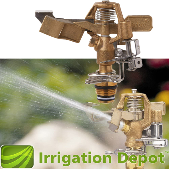 1/2 Brass Impact Sprinkler - Irrigation Depot