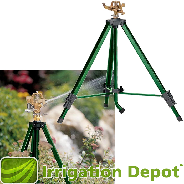 Commercial Tripod Sprinkler with 3/4 Base Brass Water Sprinkler