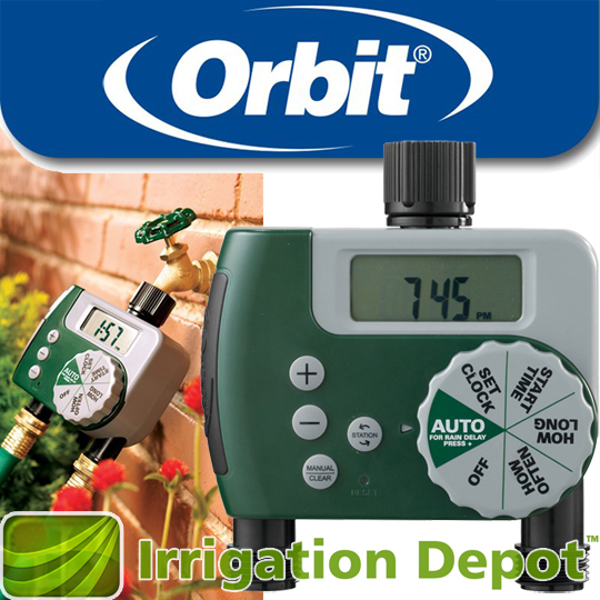 Orbit 2 Outlet Hose Faucet Timer Irrigation Depot
