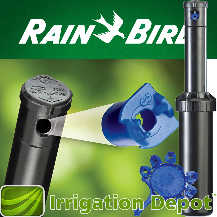4x Rain Bird Rotor Heads 5000 Rotor Sprinkler 4" Nozzles w Tool Landscape PRO 