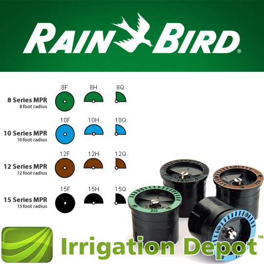 Rainbird 10T MPR Nozzle - 10' Radius, One-Third Circle 